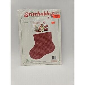 Vintage Dimensions‎ Stitchables Crewel Stocking Kit 7627 Santa’s Gifts 1987